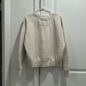 Cream colored crew neck
